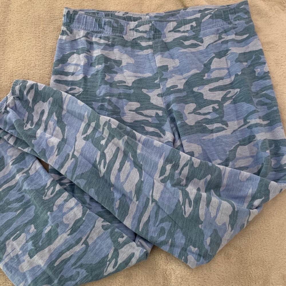 MONROW Blue Camo Sweatpants